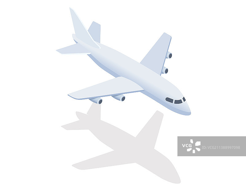 飞行中的白色飞机图片素材