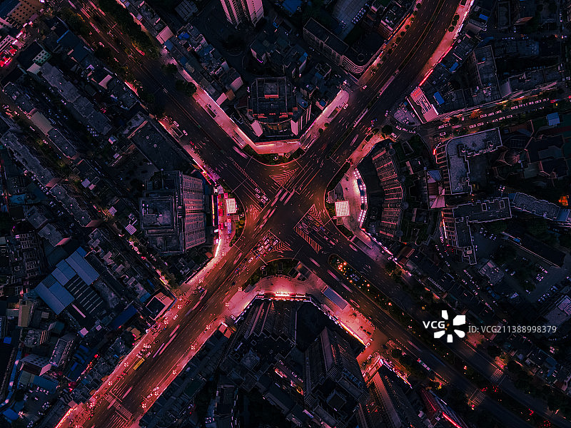 贵阳白云区大山洞十字路口科幻风图片素材