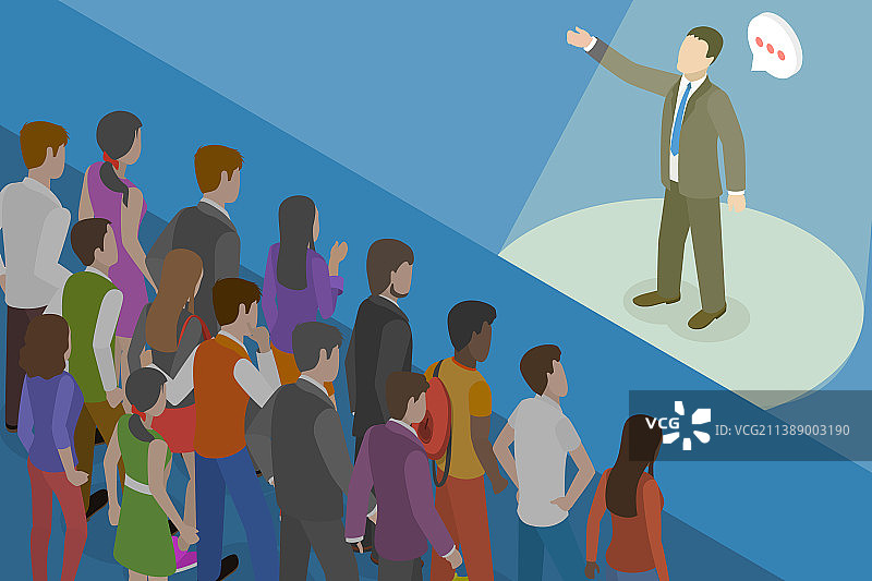 三维等距平面概念图片素材