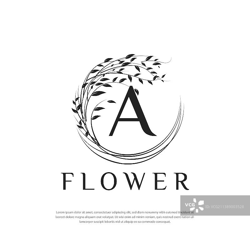 精美花卉植物艺术logo图片素材