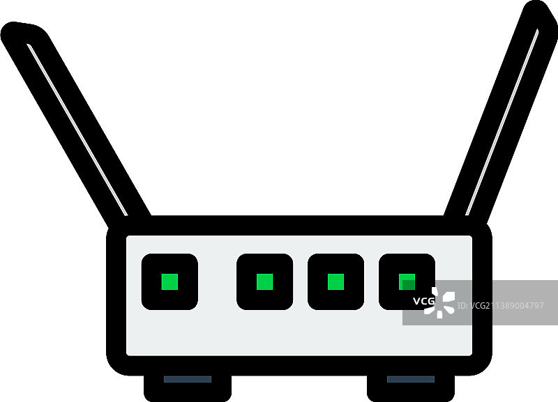 Wi-Fi路由器图标图片素材