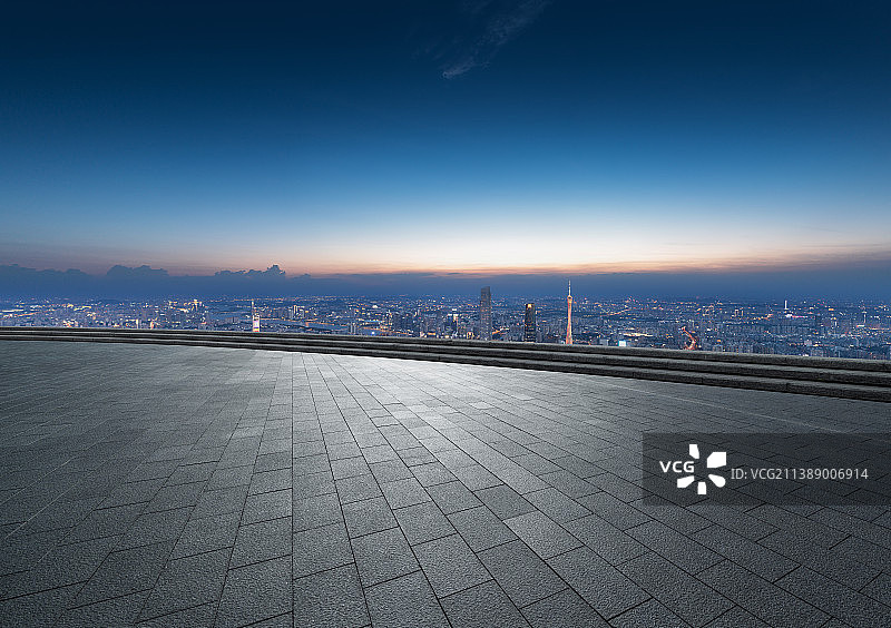 城市夜景地面图片素材