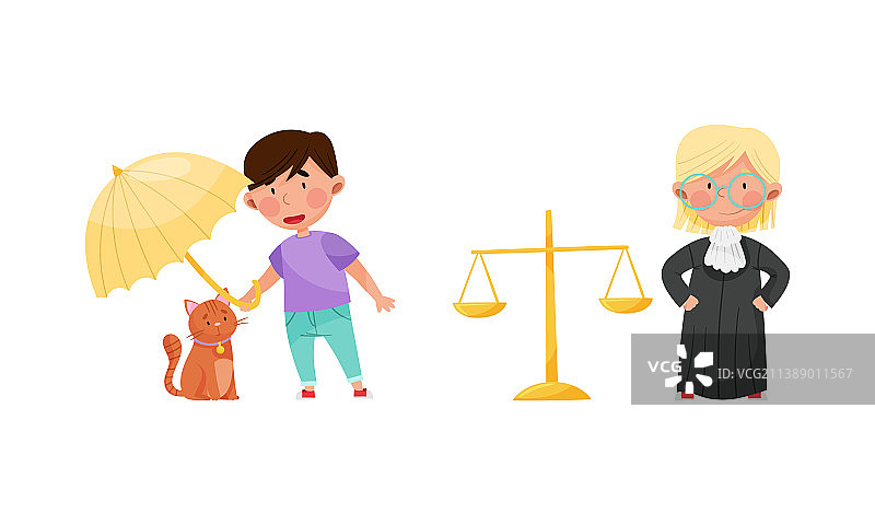 诚实和公正的儿童保护图片素材