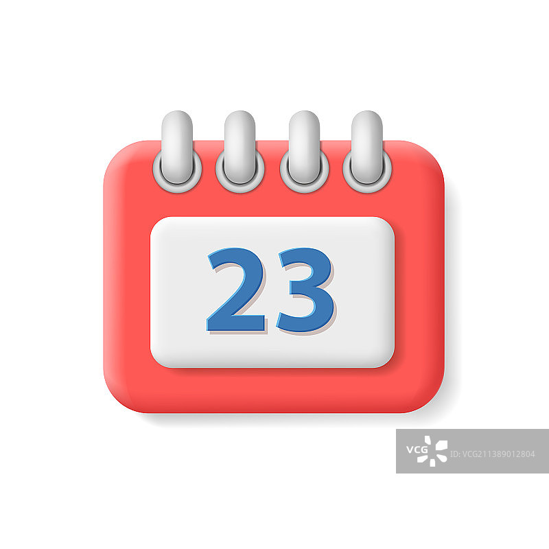 3D日历日期图标图片素材