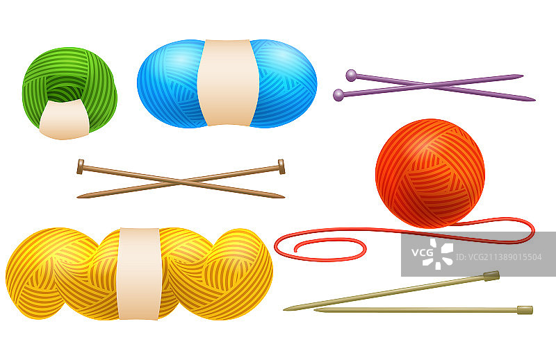 针织羊毛卷图片素材