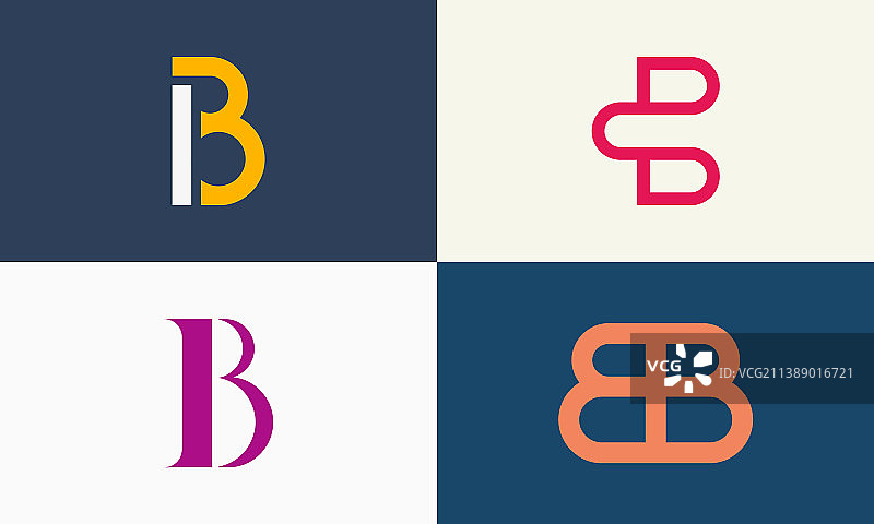 字母B标志简约现代设计图片素材