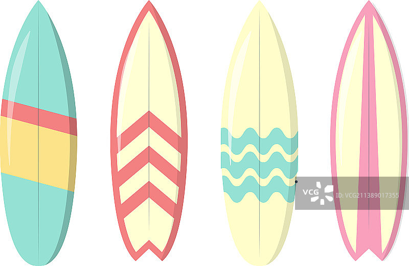 冲浪板扁平图标图片素材