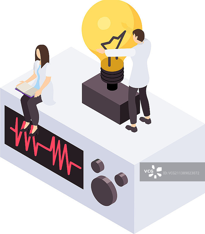 科学等距图标图片素材