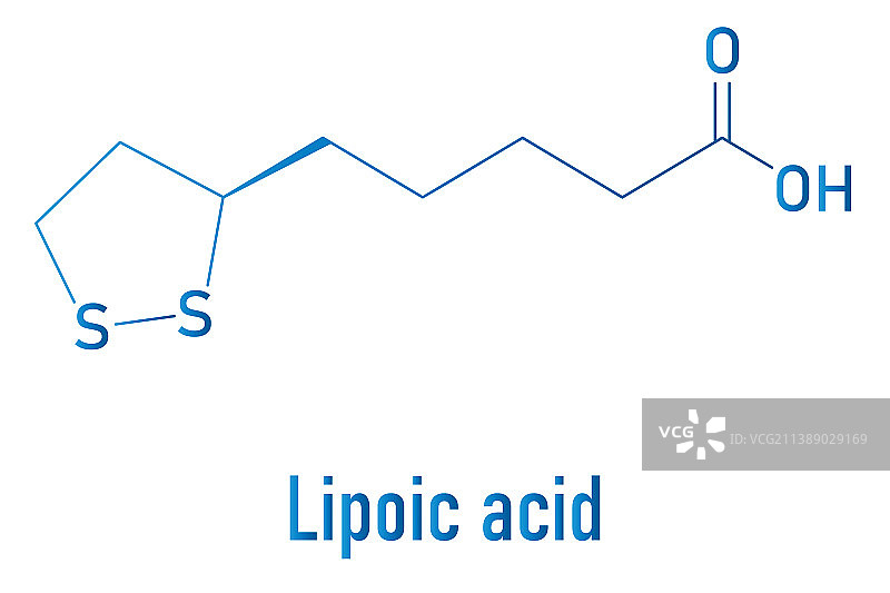 硫辛酸酶辅因子分子图片素材