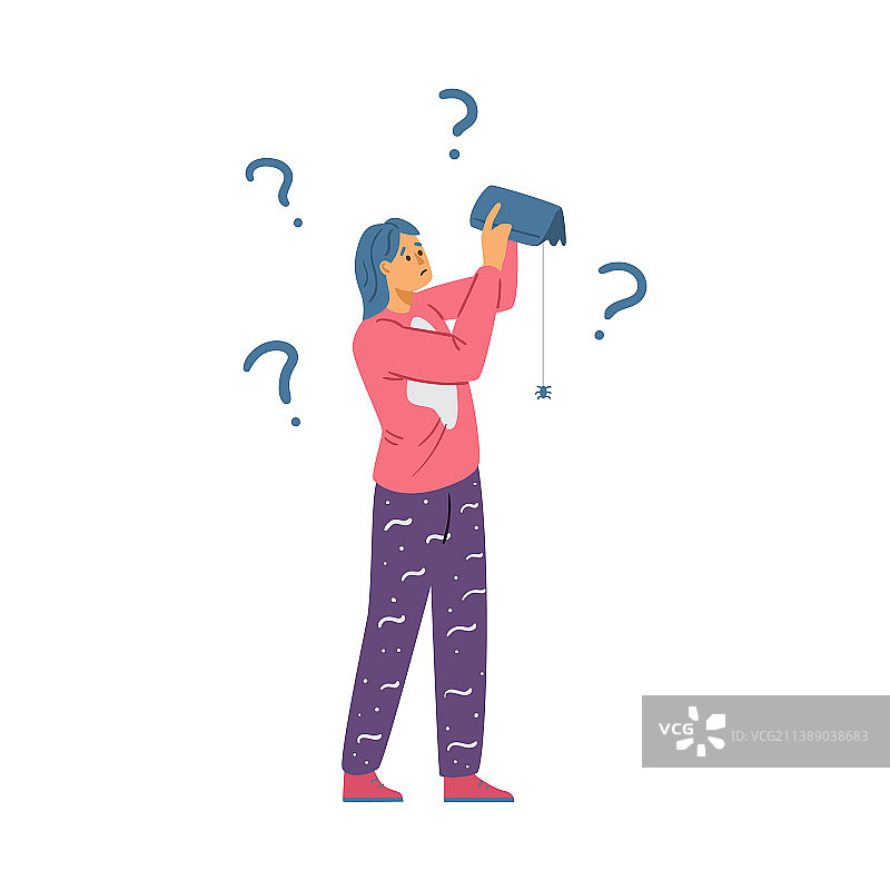 拿着空钱包，不知如何是好的女人图片素材