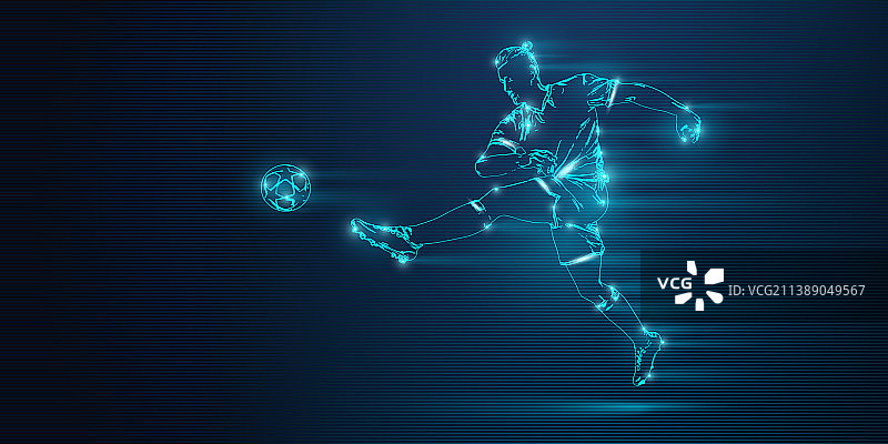 足球运动员比赛瞬间图片素材
