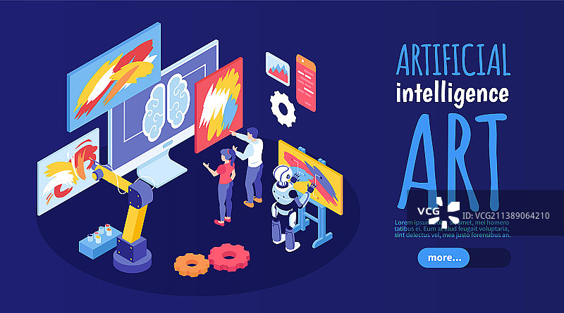 人工智能艺术横幅图片素材