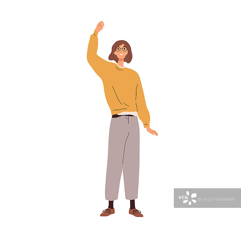 快乐兴奋的女人欢欣鼓舞图片素材