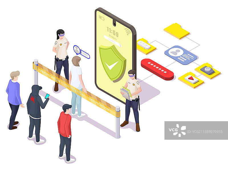 用户身份验证移动端认证图片素材