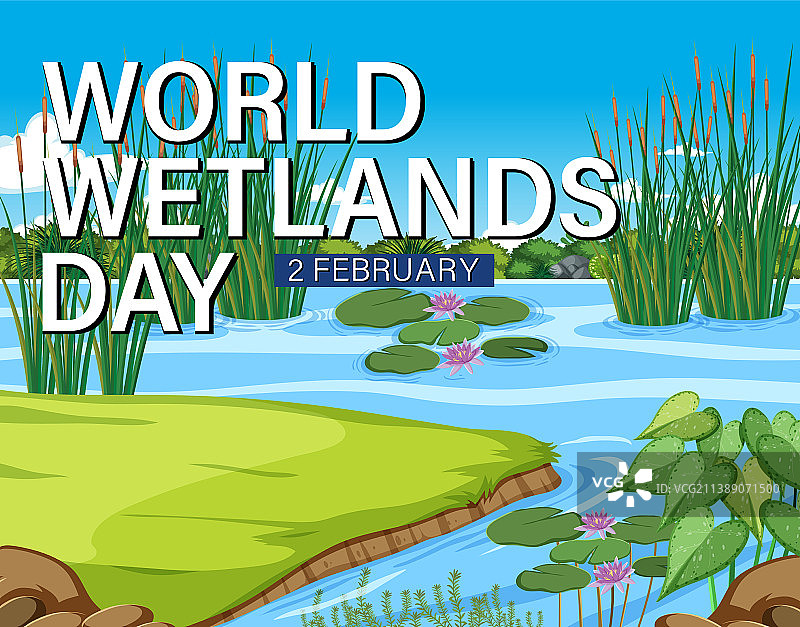 世界湿地日宣传海报设计图片素材
