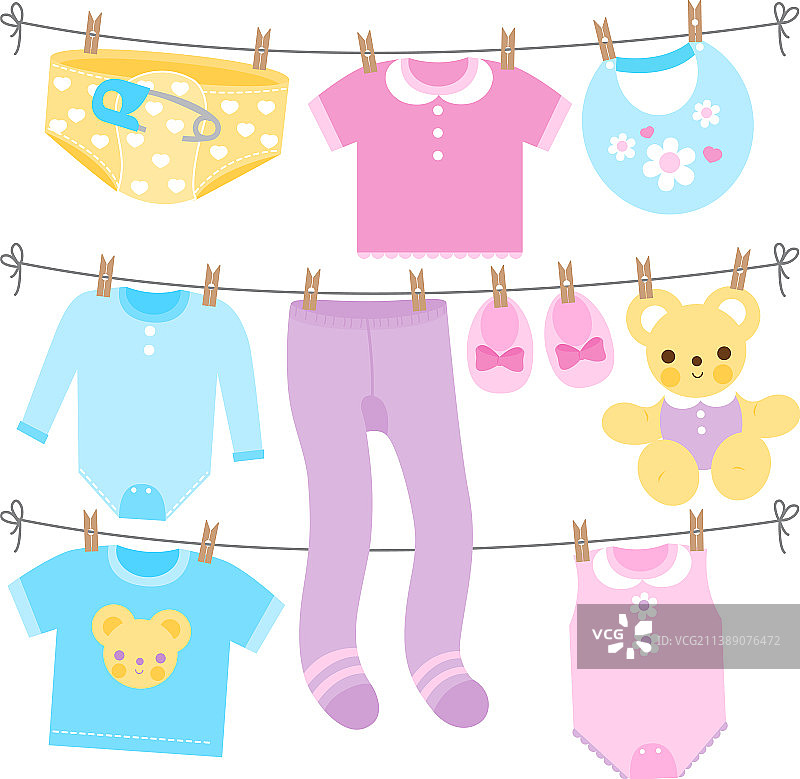 婴儿衣服图片素材