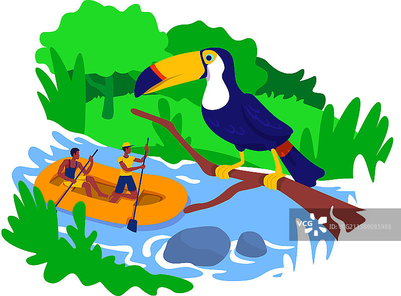 漂流2.5D网页banner海报图片素材