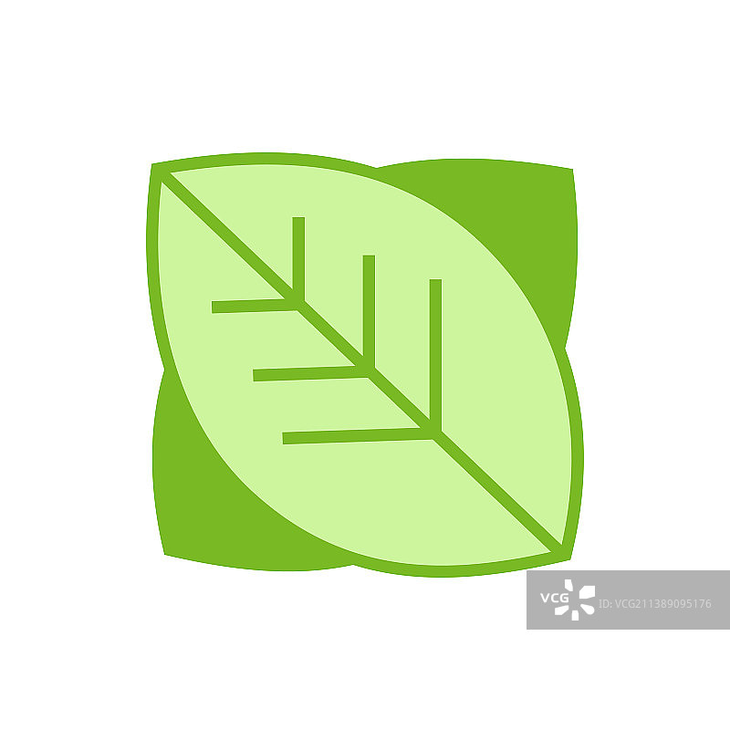 碳中和logo叶子图标图片素材