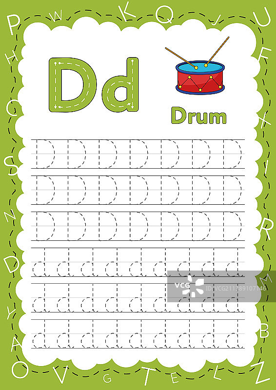 儿童手写练习册图片素材