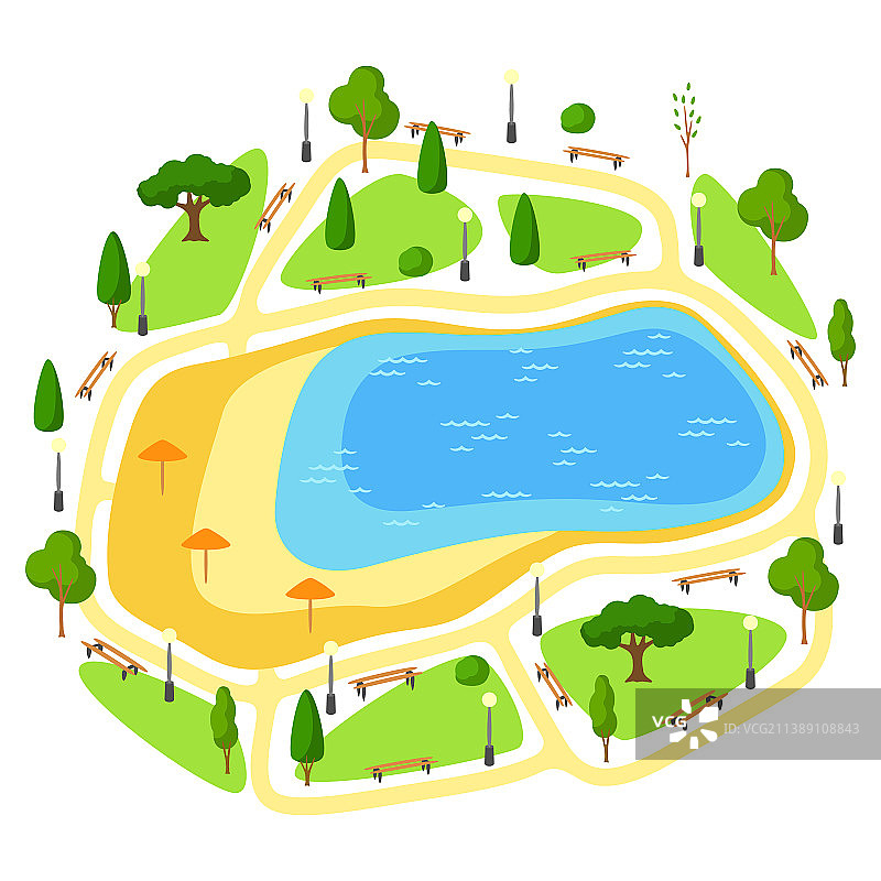 美丽的夏日或春日城市图片素材