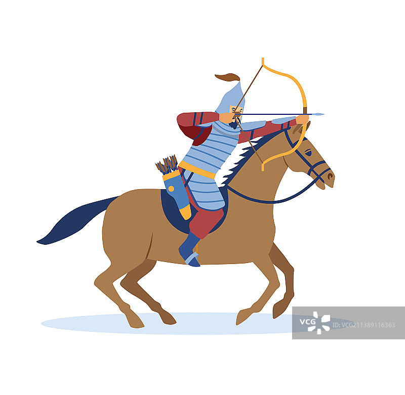 成吉思汗时代的蒙古征服概念图片素材