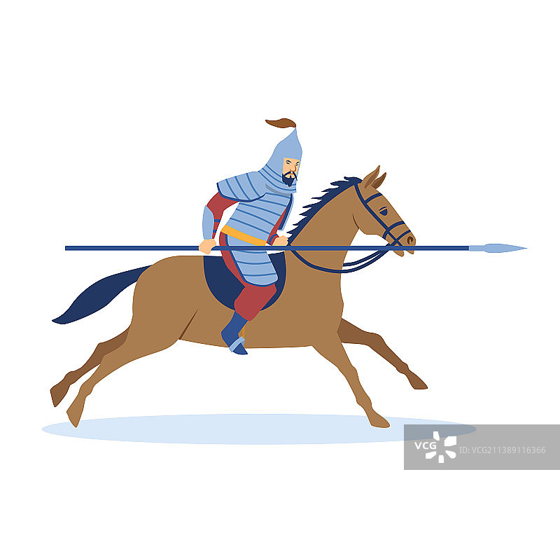 成吉思汗时代的蒙古征服概念图片素材