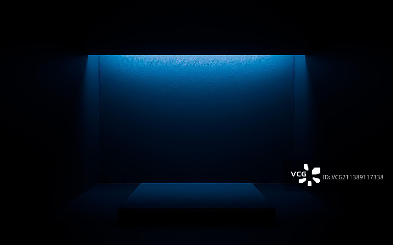 暗色室内空间空白立体背景图片素材