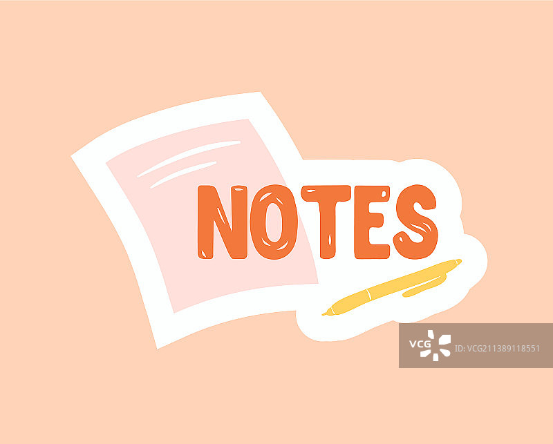 装饰元素：计划本或日记图片素材