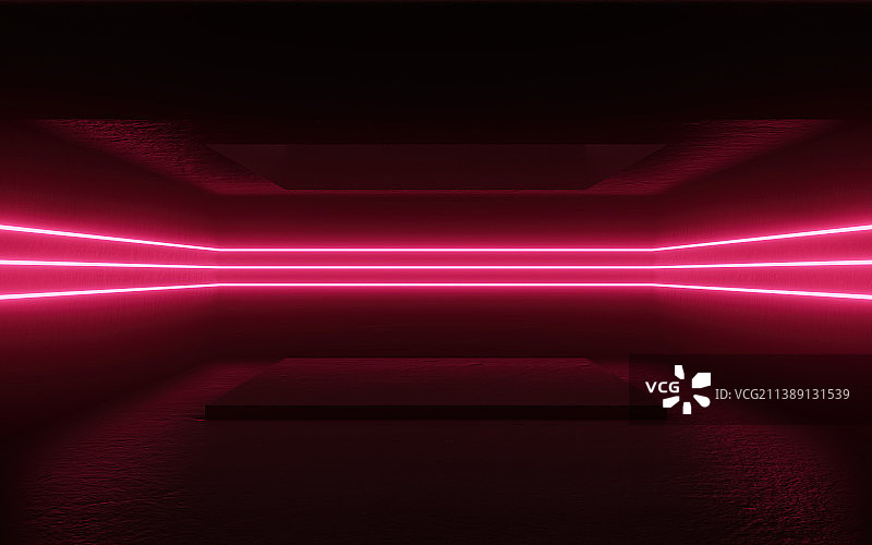室内红色灯光线条背景墙图片素材