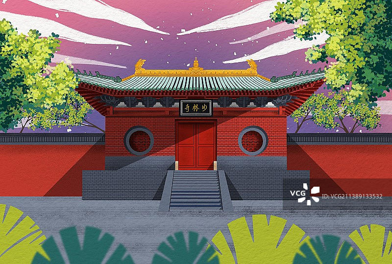 郑州少林寺图片素材