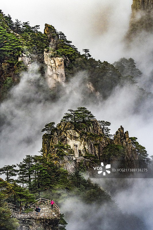 中国黄山仙境图片素材