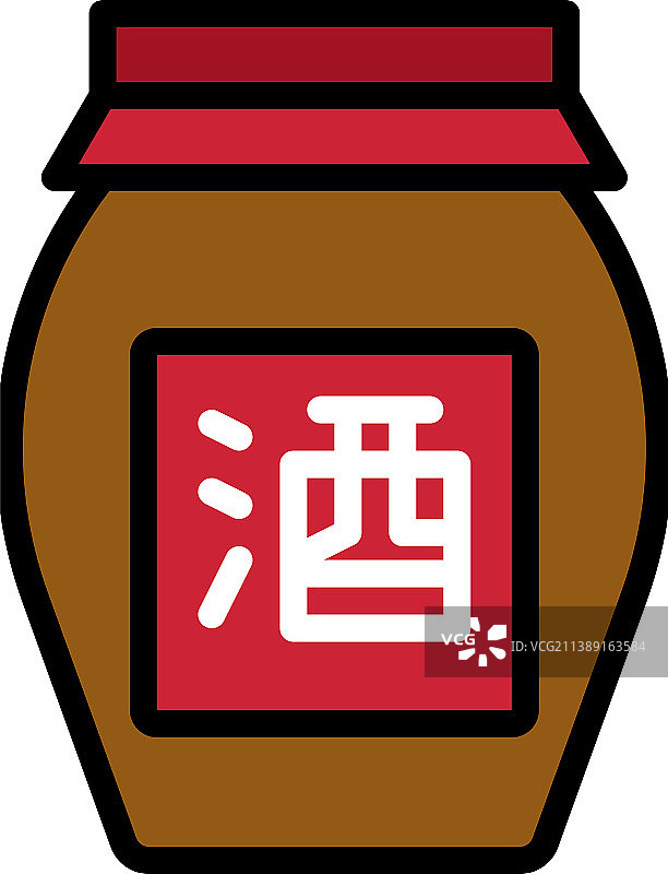 中国新年白酒图标图片素材