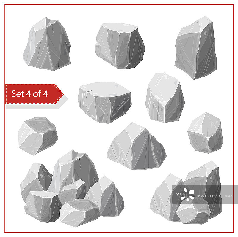 灰色石头或巨石大合集图片素材