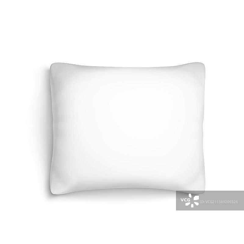 白色枕头靠垫图片素材