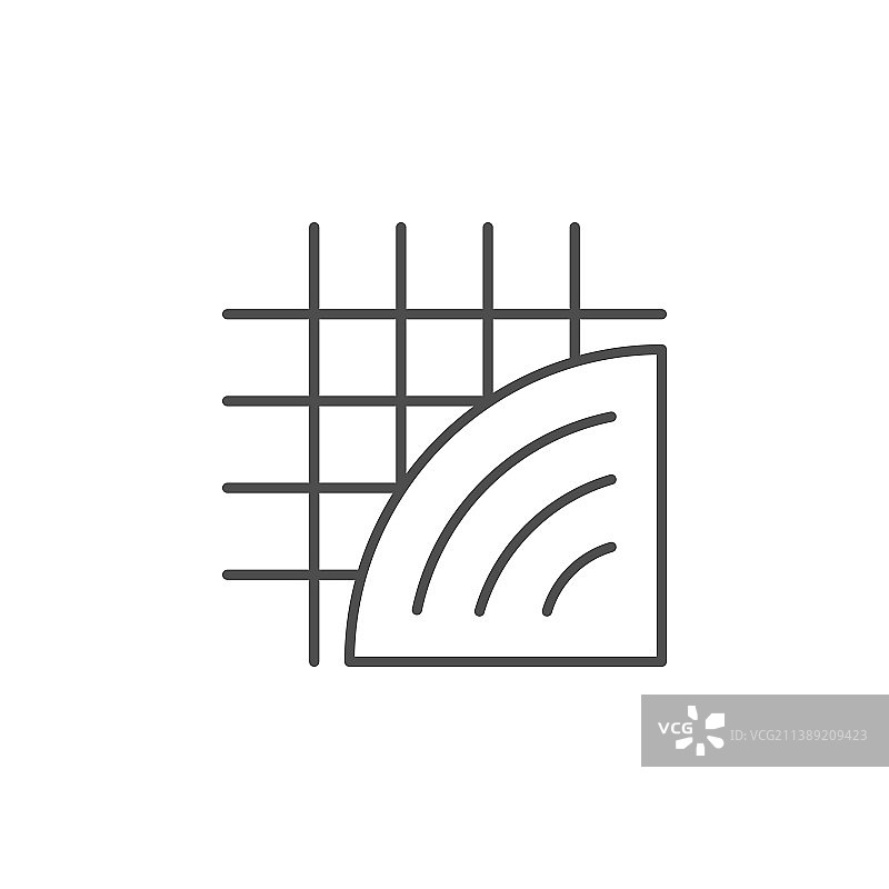 抹灰工艺流程轮廓图标图片素材