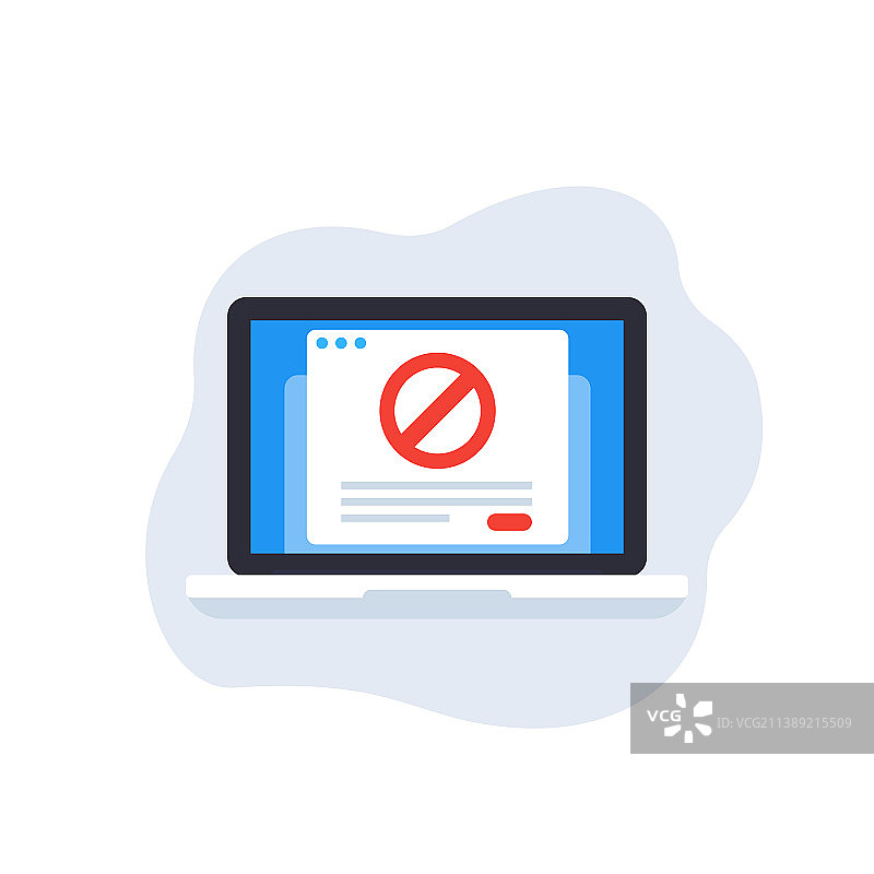 被阻止的网页网站图标图片素材