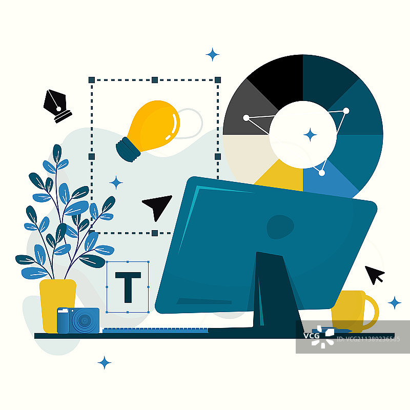 数字图形绘图工具设计图片素材