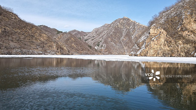 雪后水长城图片素材