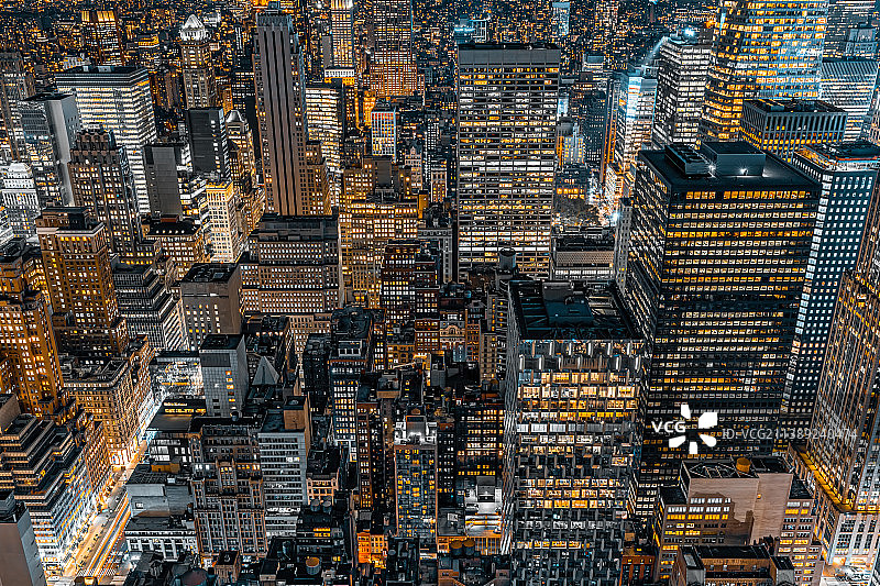 美国纽约曼哈顿城市风光全景图片素材