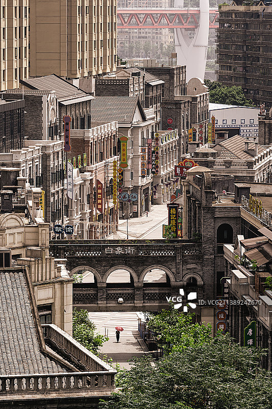 重庆白象街传统风貌区看老重庆老渝中图片素材