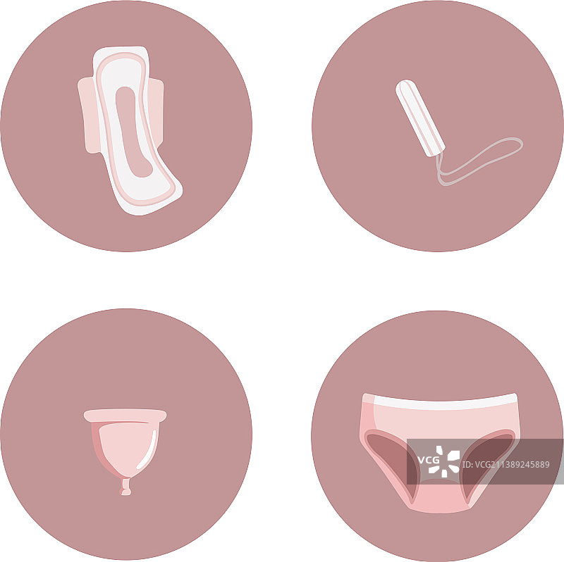 女性用品图标集图片素材