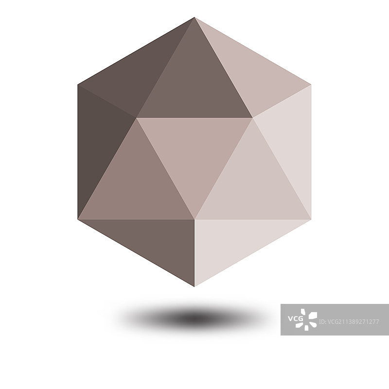 简约低多边形六边形图片素材