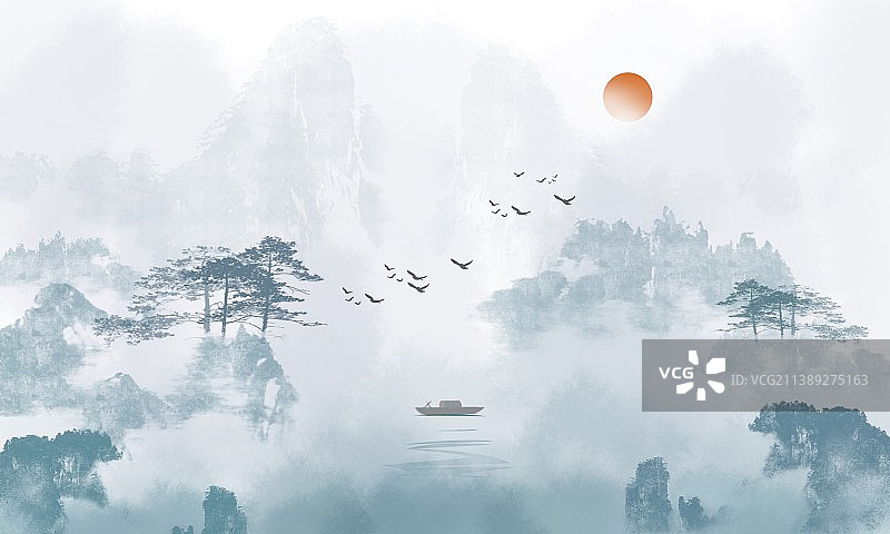 水墨 风景 古典图片素材