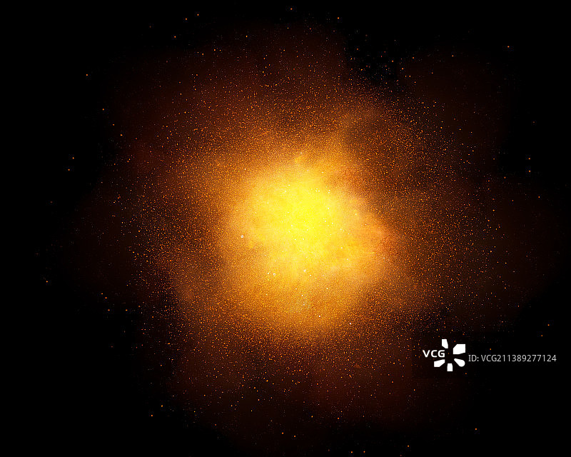 带有火花和热烟的极热爆炸图片素材