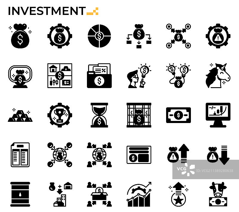 投资图标合集图片素材