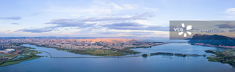 航拍中国云南昆明城市风光图片素材