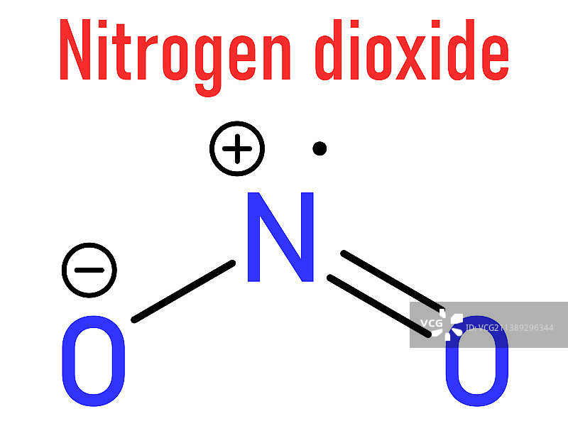 二氧化氮空气污染分子图片素材