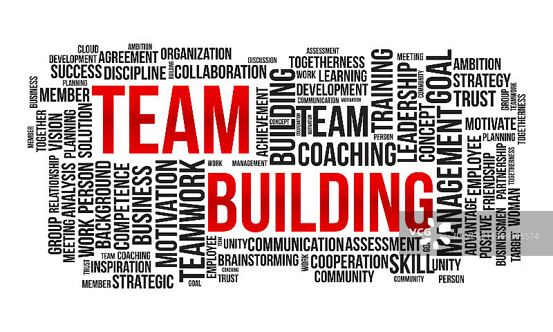 团队建设词云模板图片素材