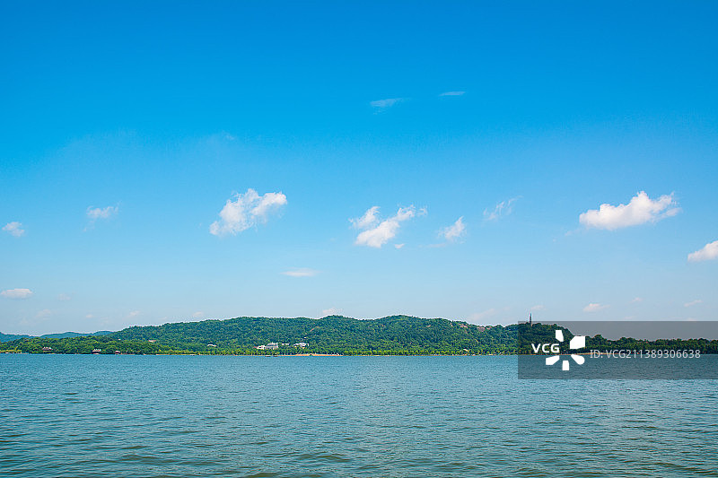 宝石山 西湖风光 杭州西湖风景  西湖山水 山水风光图片素材