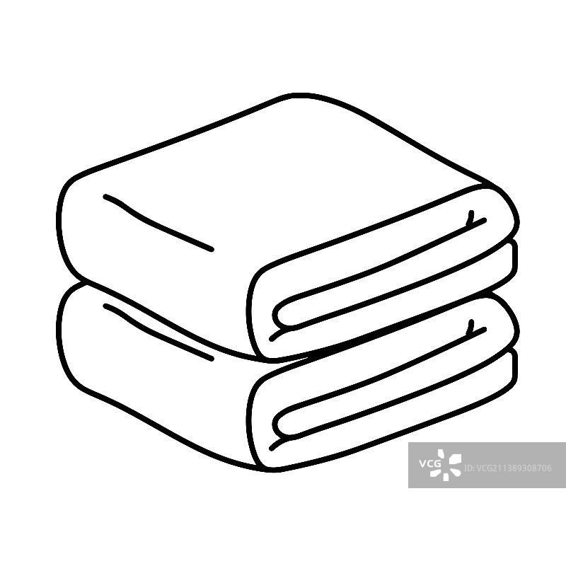 折叠的毛巾或布料堆叠图片素材